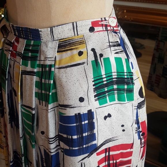 1980s a-line Skirt - Picture 2 of 7